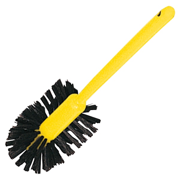 Rubbermaid Commercial 17" Handle Toilet Bowl Brush, 17" L Handle, Brown, Plastic, 12 PK RCP632000BRNCT - main